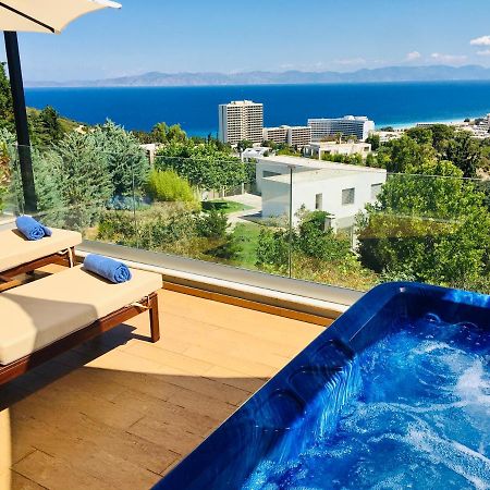 Flyviewflatsblue Privatehottub With Seaview Lägenhet Ixia  Exteriör bild