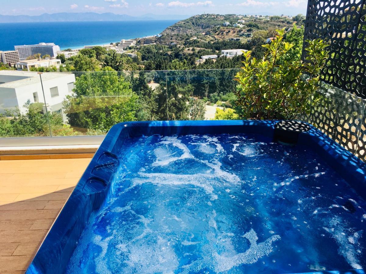 Flyviewflatsblue Privatehottub With Seaview Lägenhet Ixia  Exteriör bild