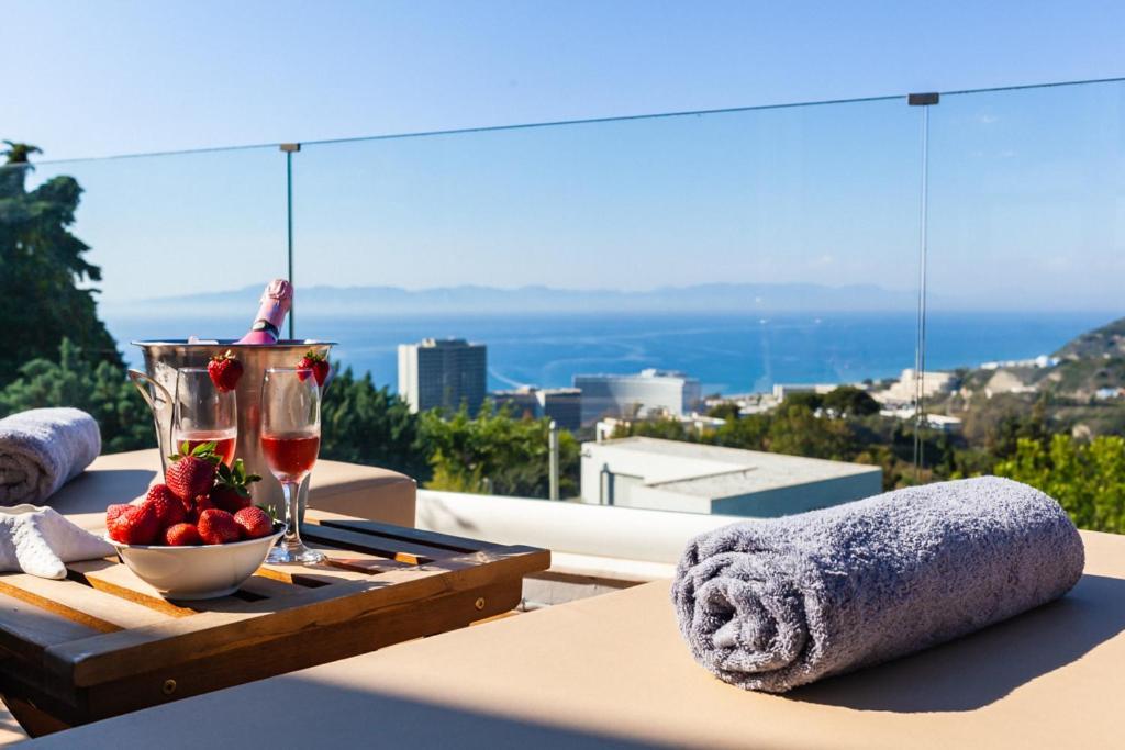 Flyviewflatsblue Privatehottub With Seaview Lägenhet Ixia  Exteriör bild