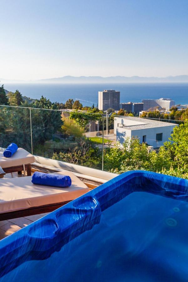 Flyviewflatsblue Privatehottub With Seaview Lägenhet Ixia  Exteriör bild