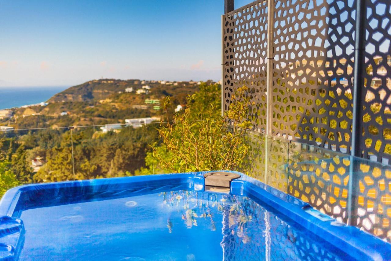 Flyviewflatsblue Privatehottub With Seaview Lägenhet Ixia  Exteriör bild